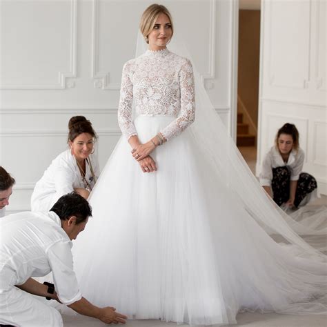 Chiara Ferragni's Wedding Dress Fitting .